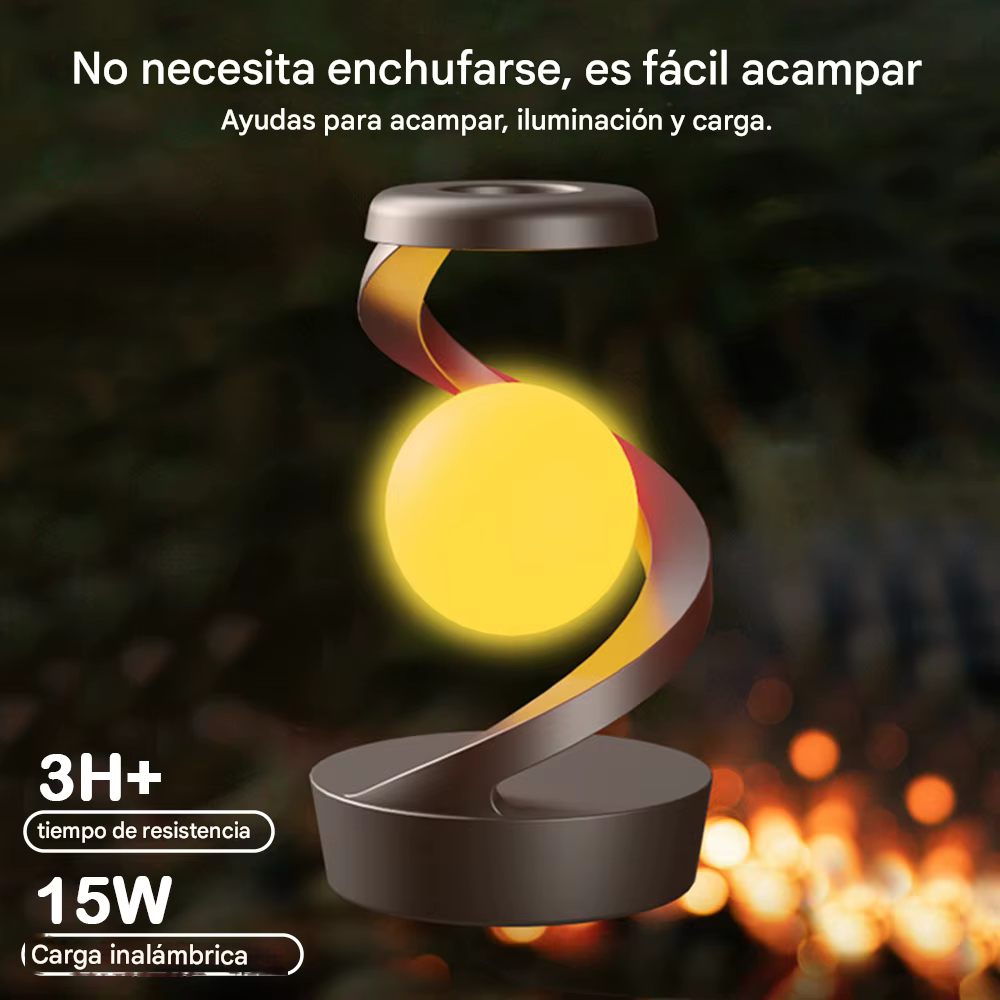 Luz  LED giratoria de 360° con cargador